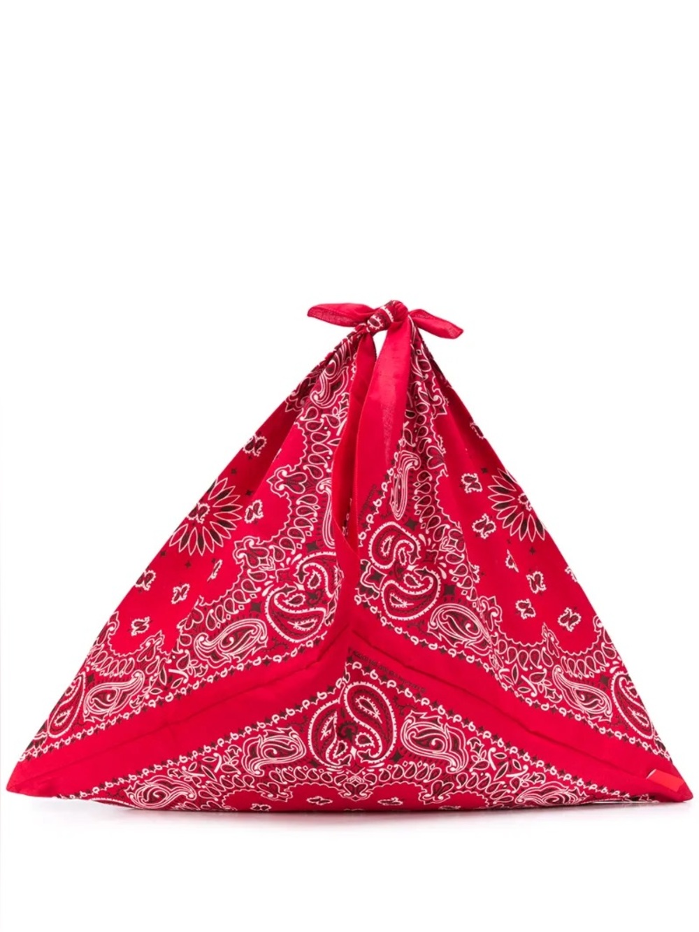 Red Bandana-Print Knot Tote Bag
